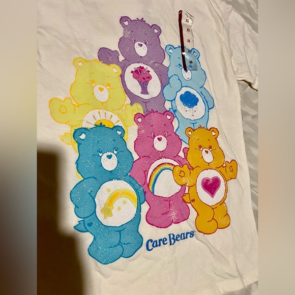 Care bear graphics T-shirt 80s retro cartoon - Picture 2 of 4